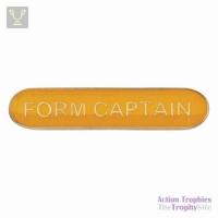 School Bar Badge Form Captain Yellow 40mm