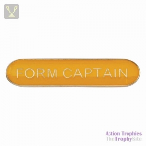 School Bar Badge Form Captain Yellow 40mm
