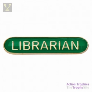 School Bar Badge Librarian Green 40mm