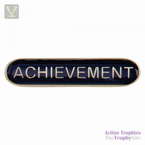 School Bar Badge Achievement Blue 40mm