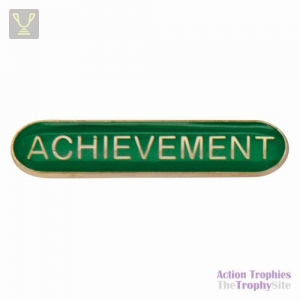 School Bar Badge Achievement Green 40mm