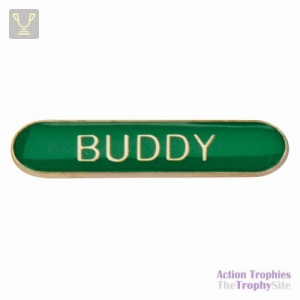 School Bar Badge Buddy Green 40mm