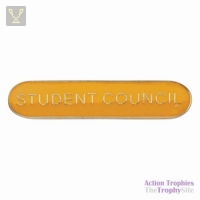 School Bar Badge Student Council Yellow 40mm