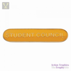 School Bar Badge Student Council Yellow 40mm