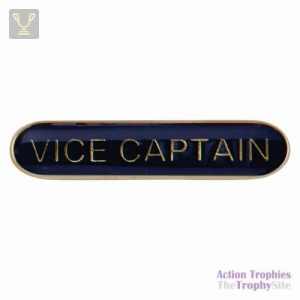 School Bar Badge Vice Captain Blue 40mm