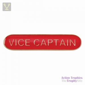 School Bar Badge Vice Captain Red 40mm
