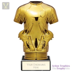 Fusion Viper Legend Football Shirt Black & Gold 130mm