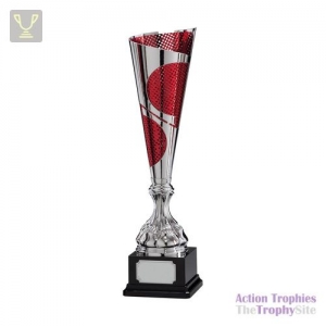 Quest Laser Cut Silver & Red Cup 465mm