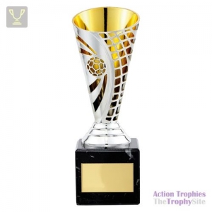 Defender Football Trophy Cup Silver & Gold 170mm