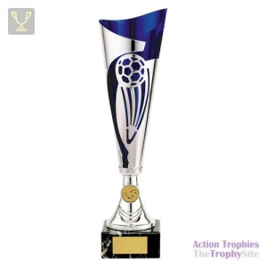 Champions Football Cup Silver & Blue 360mm
