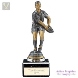 Cyclone Rugby Player Male Antique Silver 165mm
