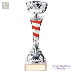 Eternity Cup Silver & Red 190mm