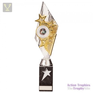 Pizzazz Plastic Trophy Silver & Gold 350mm