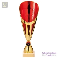 Rising Stars Deluxe Plastic Lazer Cup Gold & Red 305mm