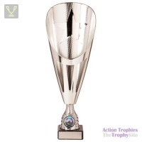 Rising Stars Deluxe Plastic Lazer Cup Silver 295mm
