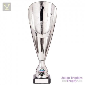 Rising Stars Deluxe Plastic Lazer Cup Silver 305mm