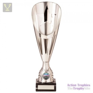 Rising Stars Deluxe Plastic Lazer Cup Silver 325mm