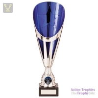 Rising Stars Deluxe Plastic Lazer Cup Silver & Blue 315mm