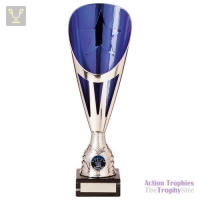 Rising Stars Deluxe Plastic Lazer Cup Silver & Blue 325mm