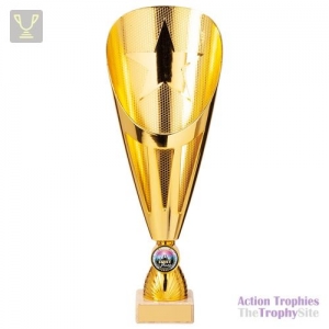 Rising Stars Deluxe Plastic Lazer Cup Gold 295mm