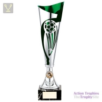 Champions Football Cup Silver & Green 360mm