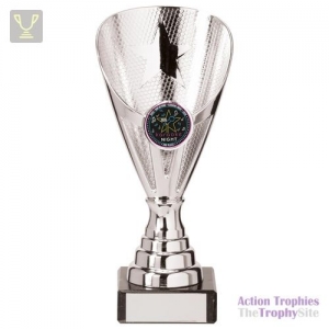 Rising Stars Premium Plastic Trophy Silver 170mm