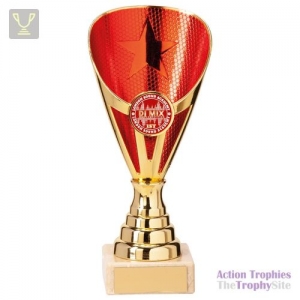 Rising Stars Premium Plastic Trophy Gold & Red 170mm