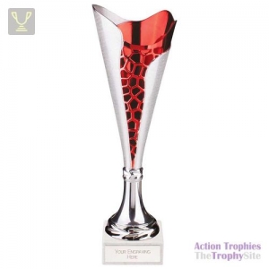 Utopia Classic Cup Silver & Red 325mm