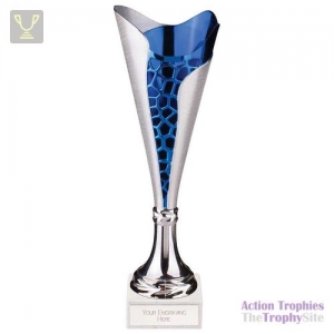 Utopia Classic Cup Silver & Blue 325mm