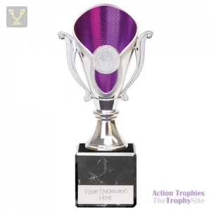 Wizard Legend Trophy Silver & Purple 195mm