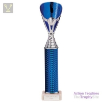 Rising Stars Plastic Trophy Blue 330mm