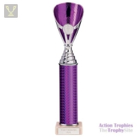 Rising Stars Plastic Trophy Purple 330mm