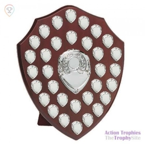 Triumph16 Silver Annual Shield No Scrolls 16in (40.5cm)