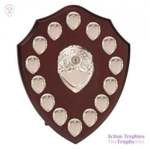 Triumph12 Silver Annual Shield No Scroll 12in (30.5cm)