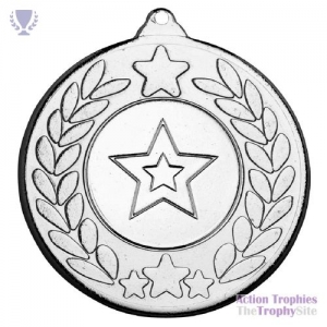 Stars & Wreath Medal Silver 2in