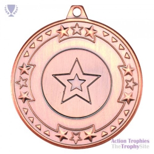 Tri Star Medal Bronze 2in