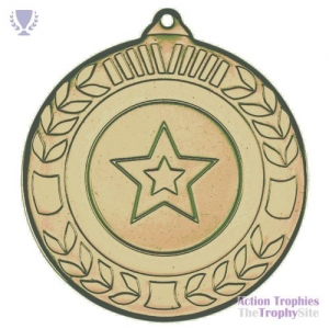 Wreath Medal Ant Gold 2in